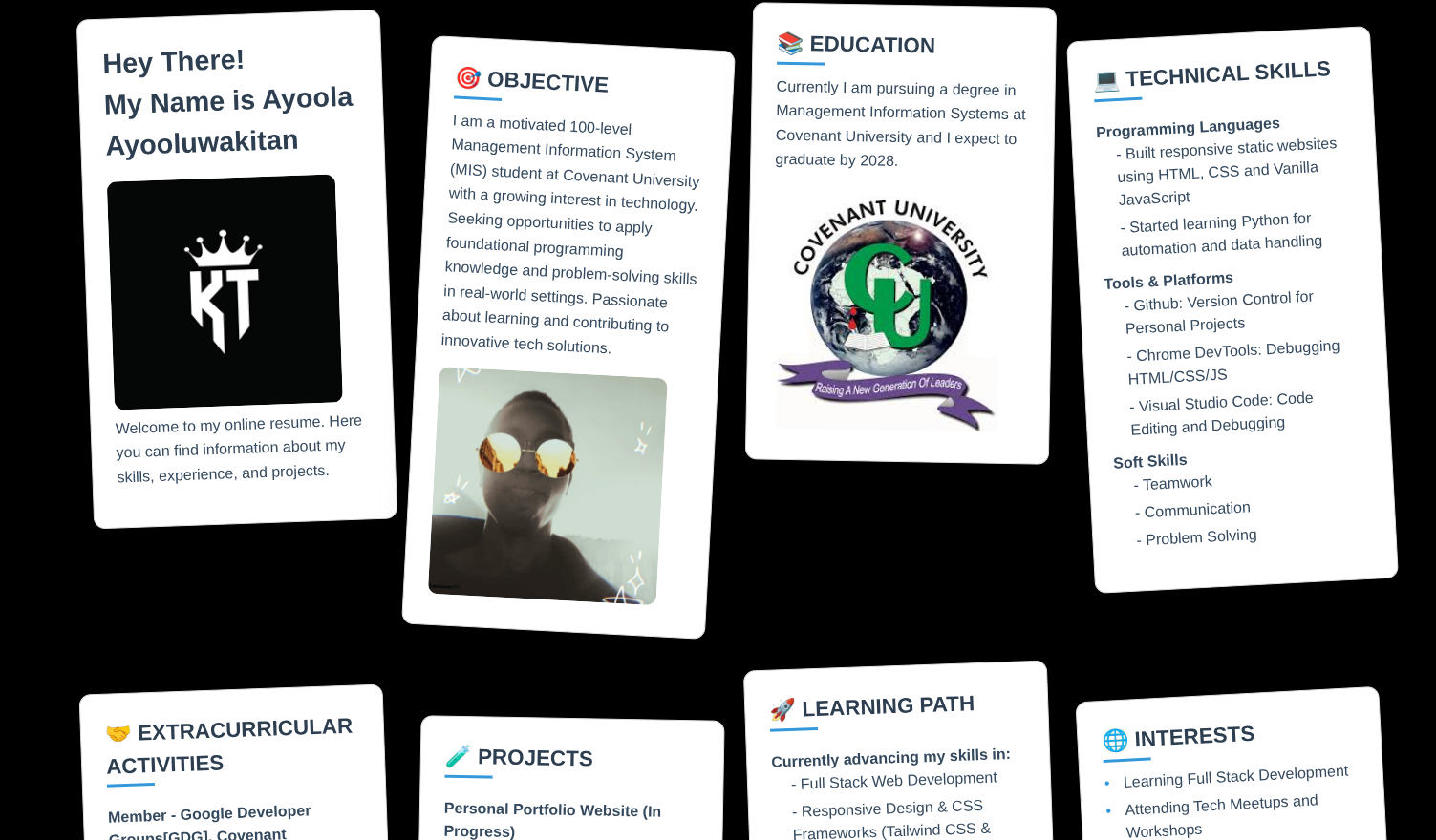 Picture of my Resume Website